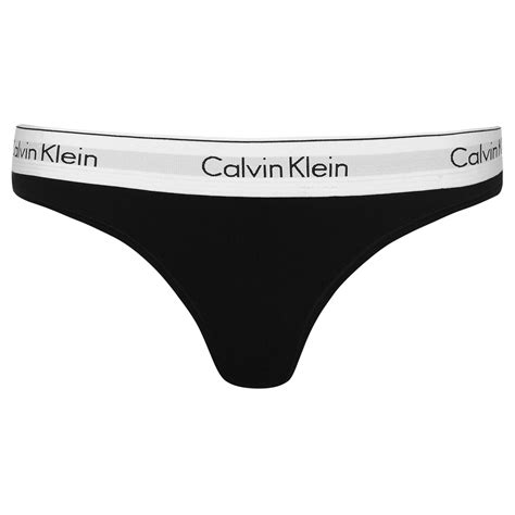 calvin klein black thong